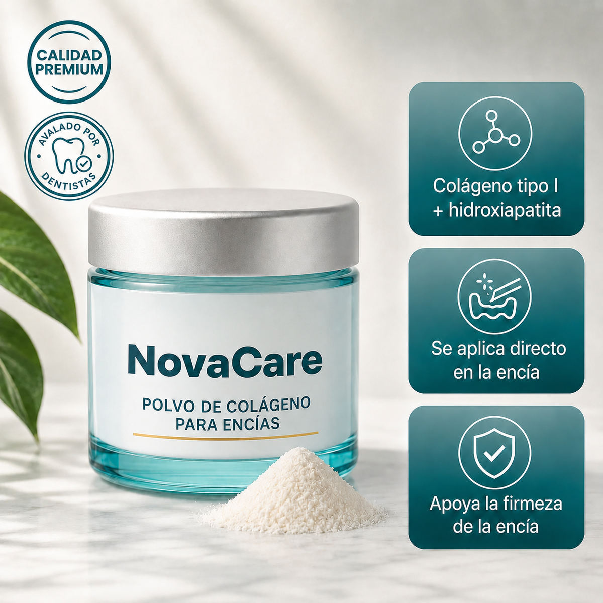 NovaCare® Polvo de Colágeno para Encías